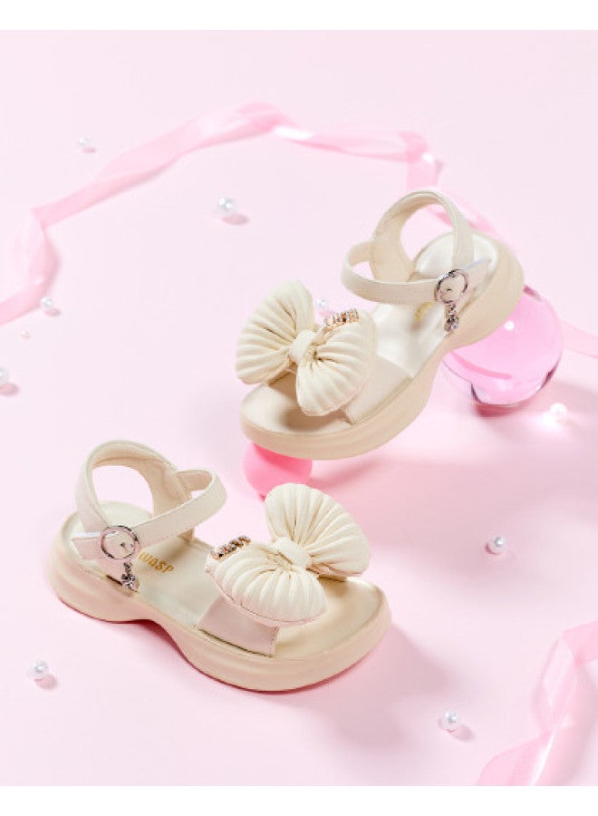 Bumblebee Girls' Open-toe Sandals, Summer Princess Shoes For Toddler To Big Kids, Casual Beach Sandals For Children - Image 1