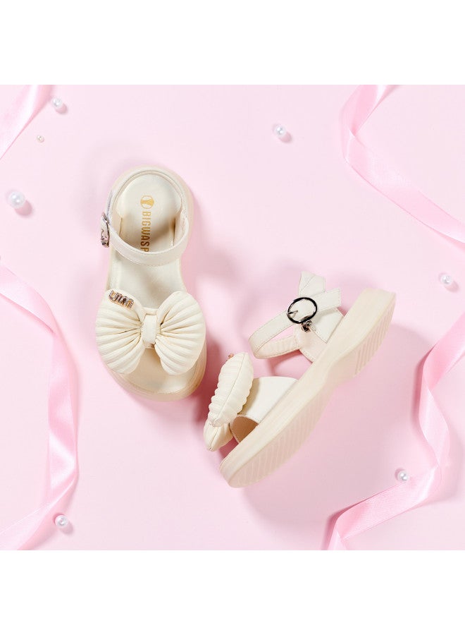 Bumblebee Girls' Open-toe Sandals, Summer Princess Shoes For Toddler To Big Kids, Casual Beach Sandals For Children - Image 5