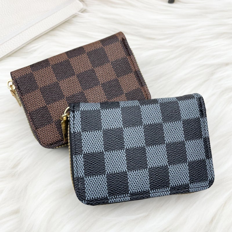 Trendy Accordion Card Holder Multi-Slot Compact Wallet Black-litchi pattern - Image 2