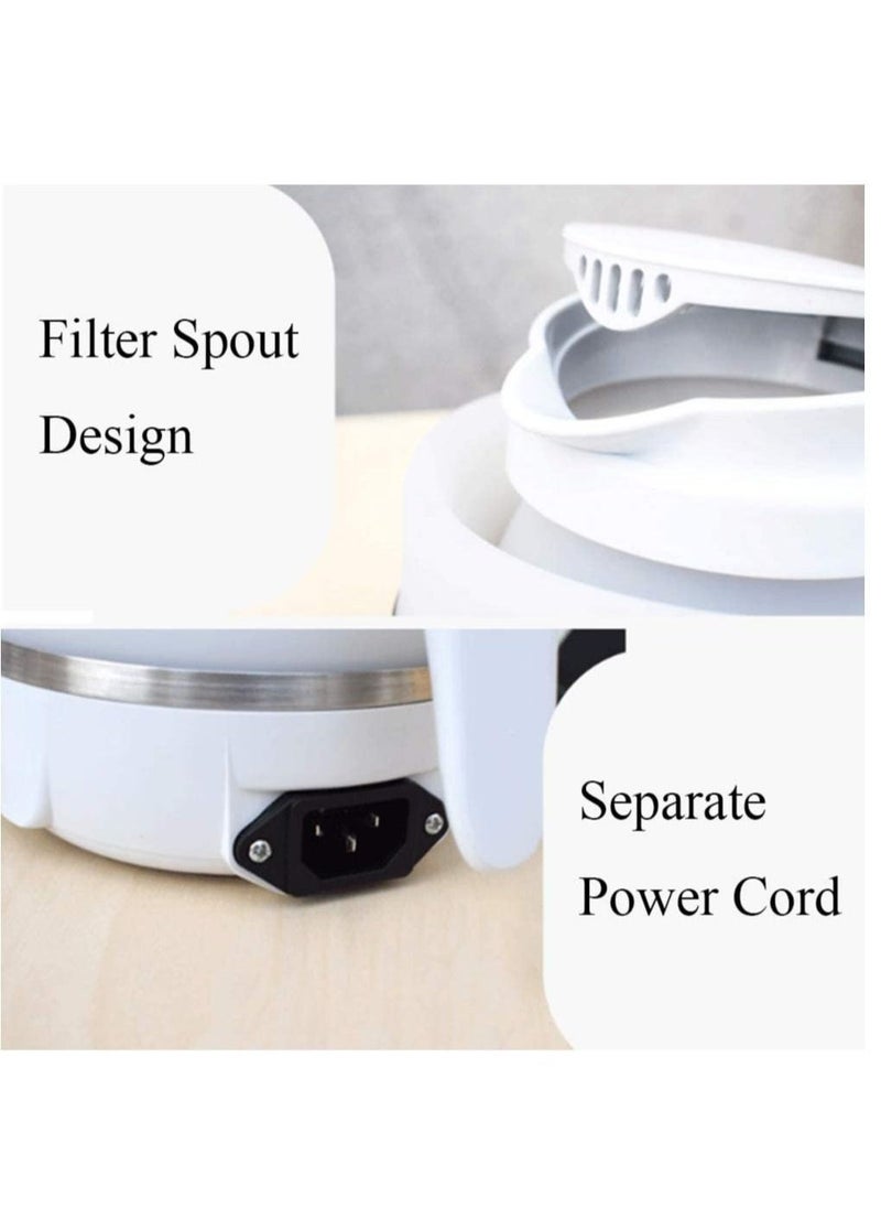 Travel Foldable Electric Kettle, Collapsible Water Boiler for Coffee Tea, Small Electric Kettle Food Grade Silicone, Boil Dry Protection, Water Heater Used in Coffee  - Image 3