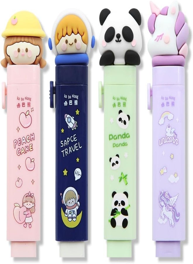 OANGO Cutter Shaped Eraser Set for Kids - Stationary Set, Rubber Erasers, Fancy Erasers for Birthday Return Gift (All 4 Combo) - Image 1