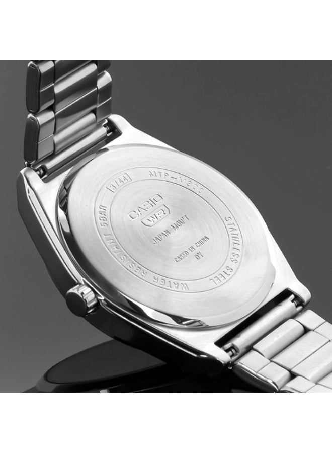 Casio Men’s Multi-Function Analog Watch MTP-M300D-7AVDF, Stainless Steel Band, Silver Dial, 50M Water Resistant - Image 4