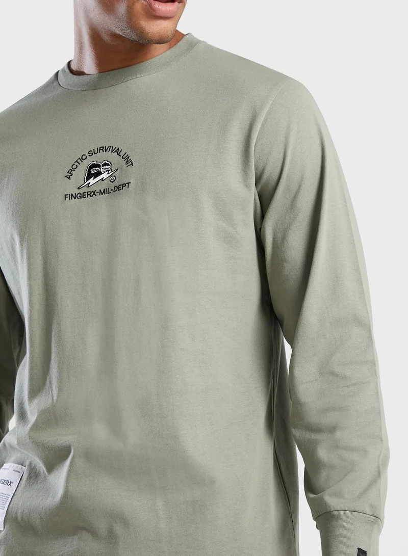 FINGERCROXX Logo Long T-Shirt