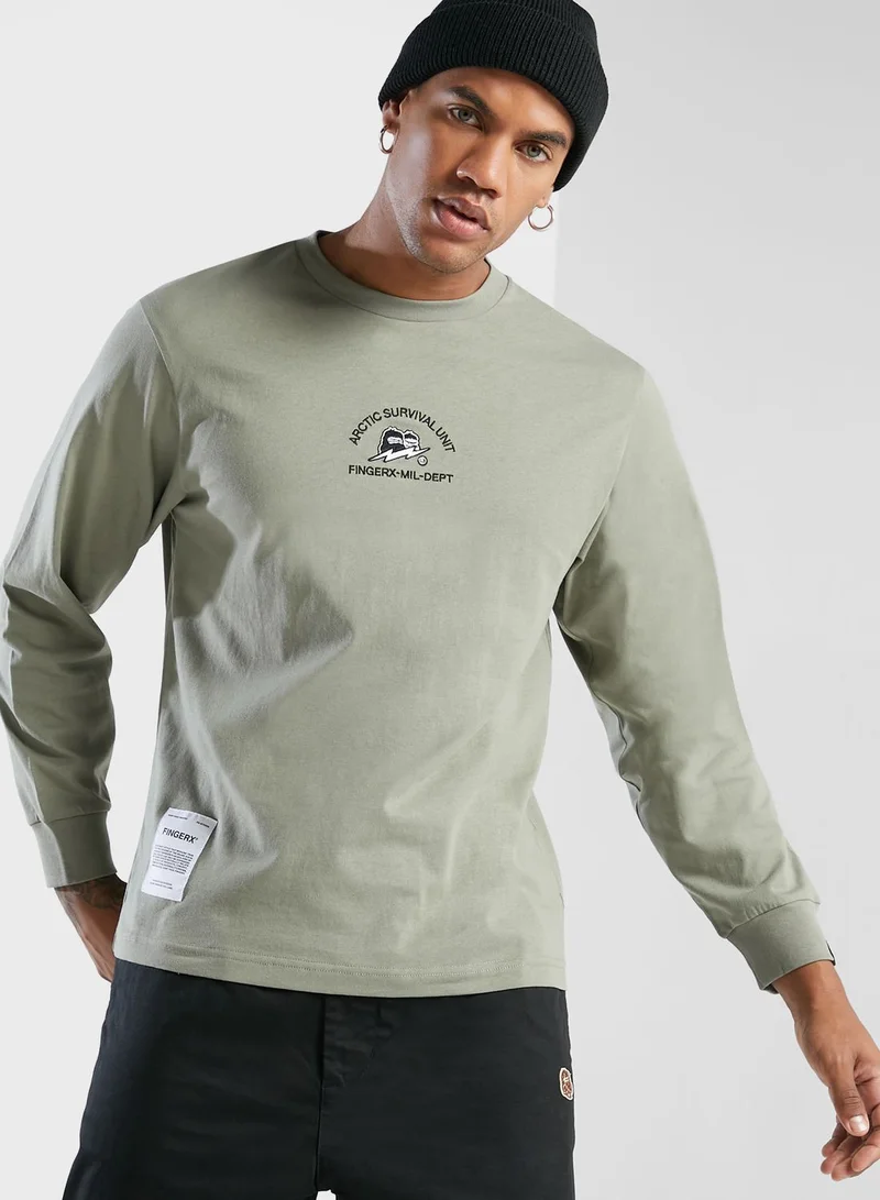 FINGERCROXX Logo Long T-Shirt