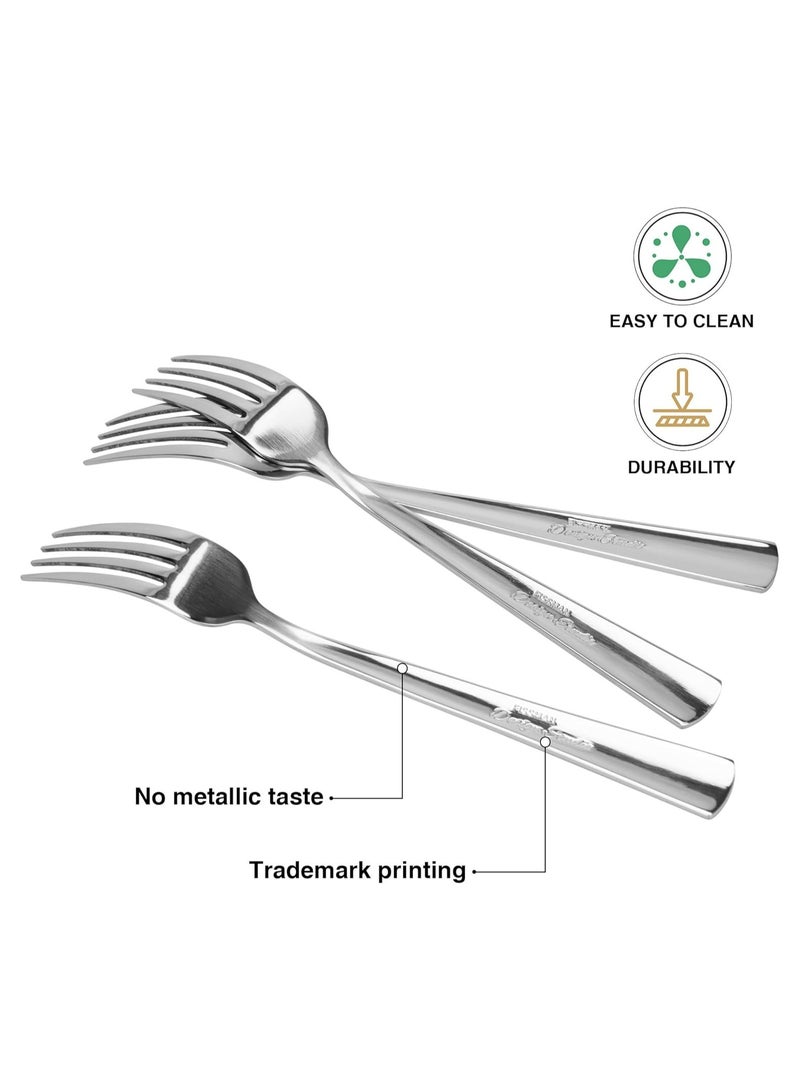 Fissman طقم أدوات مائدة من 3 قطع، شوكة عشاء 20 سم، مجموعة أدوات مائدة من الفولاذ المقاوم للصدأ، سلسلة فلور - Image 3