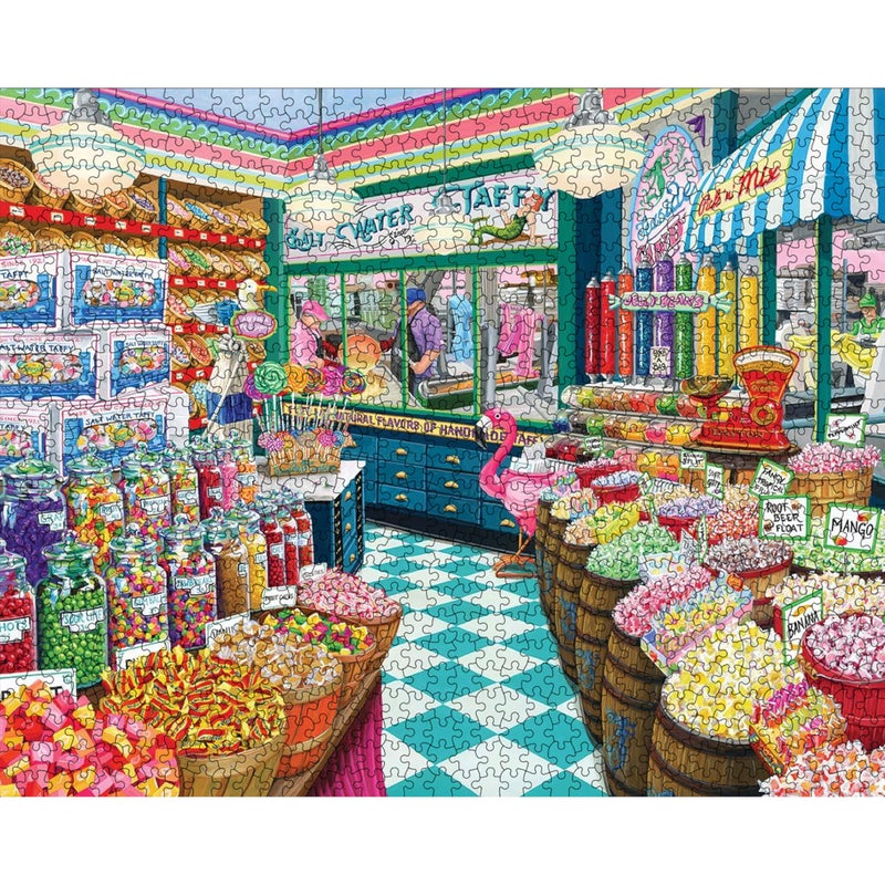 White Mountain Taffy Shop Puzzle 1000 Piece Vintage Jigsaw Puzzles for Adults and Families - Image 3