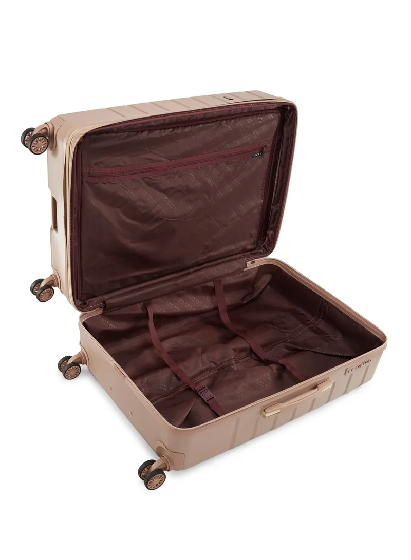DKNY BIAS INTL SMU Hardside Luggage on Wheels for Unisex | Ultra Lightweight ABS on with Spinner Wheels 4 Color CAPPUCHINO