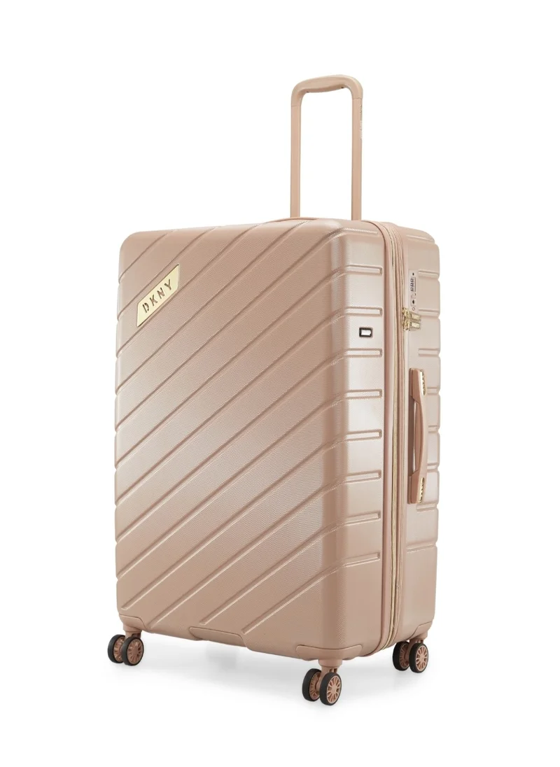 DKNY BIAS INTL SMU Hardside Luggage on Wheels for Unisex | Ultra Lightweight ABS on with Spinner Wheels 4 Color CAPPUCHINO