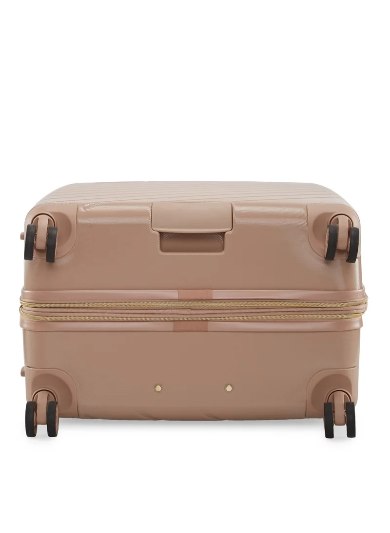 DKNY BIAS INTL SMU Hardside Luggage on Wheels for Unisex | Ultra Lightweight ABS on with Spinner Wheels 4 Color CAPPUCHINO