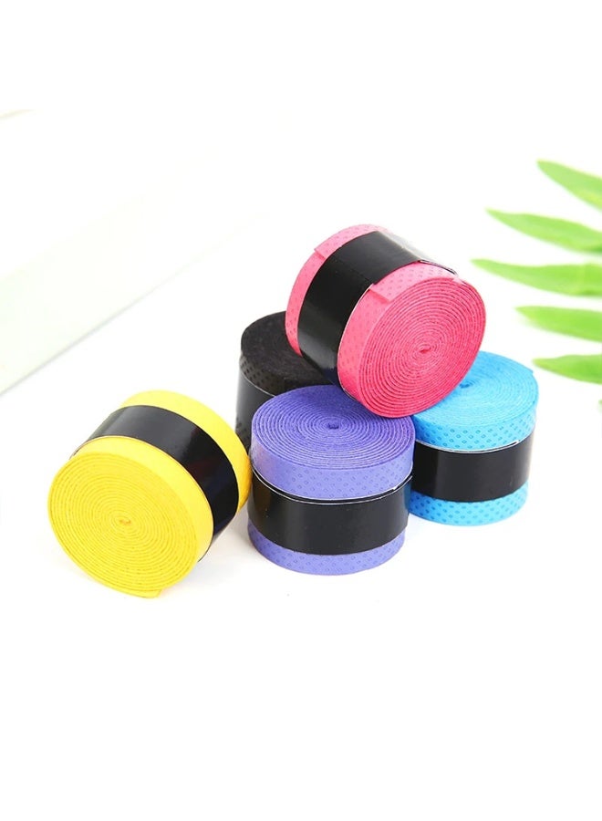 4pcs Turn Grip Anti-Slip Racket Grip Tape for Tennis Badminton Squash Rackets (Multicolor) - Image 1