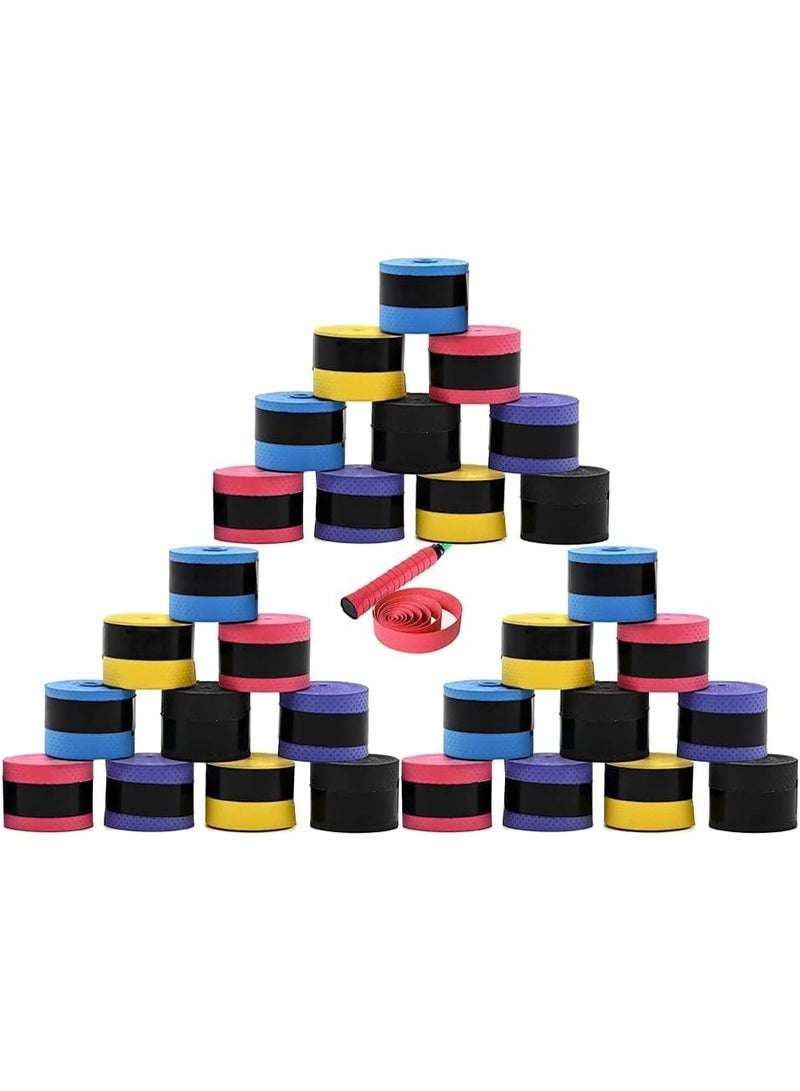 4pcs Turn Grip Anti-Slip Racket Grip Tape for Tennis Badminton Squash Rackets (Multicolor) - Image 5