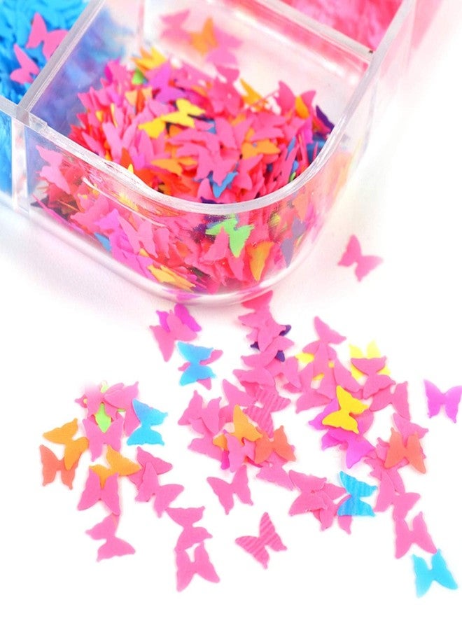 GOLD MAX 12 Colors 3D Butterfly Nail Sequins Luminous Butterflies Nail Art Design Holographic Butterflies Shape Flakes for Nail Decorations Sparkle Colorful Confetti Glitters Sheets Nails Art Accessories - Image 3