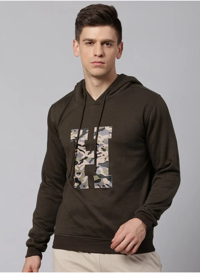 هاي ستار Olive Green Sweatshirt