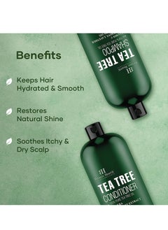 Botanic Hearth Botanic Hearth Tea Tree Shampoo and Conditioner Set - with 100% Pure Tea Tree Oil, for Itchy and Dry Scalp, Sulfate/ Paraben Free - for Men and Women - 16 fl oz each  - Image 3
