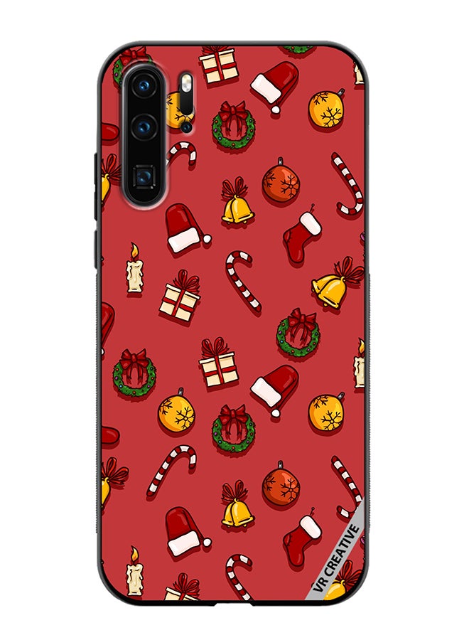 VR CREATIVE Protective Case Cover For Huawei P30 Pro Christmas Symbols Design Multicolour - Image 1