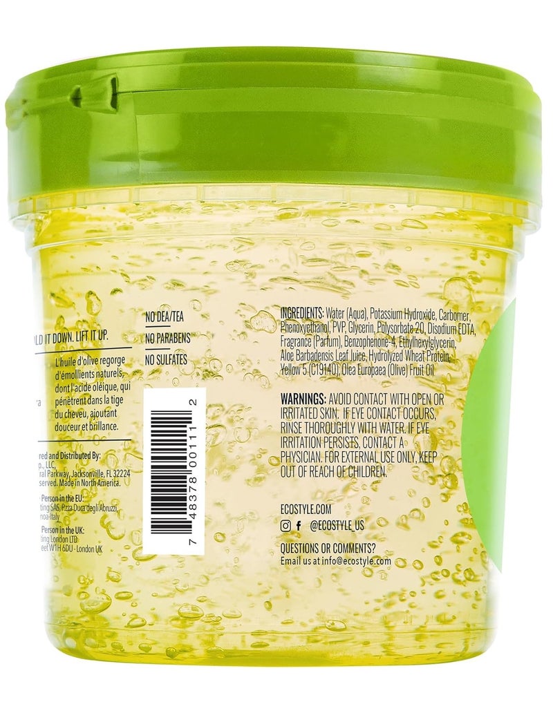 ECO STYLER Eco Style Olive Oil Hair Styling Gel – Strong Hold & Frizz Control – Alcohol Free - Image 2