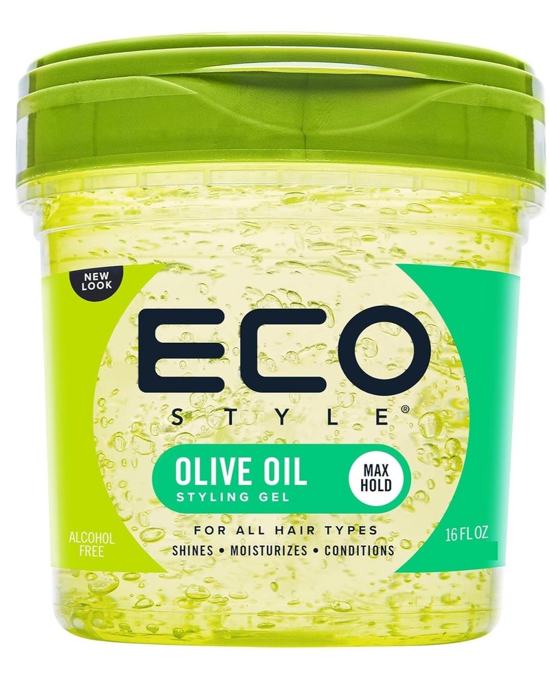 ECO STYLER Eco Style Olive Oil Hair Styling Gel – Strong Hold & Frizz Control – Alcohol Free - Image 1