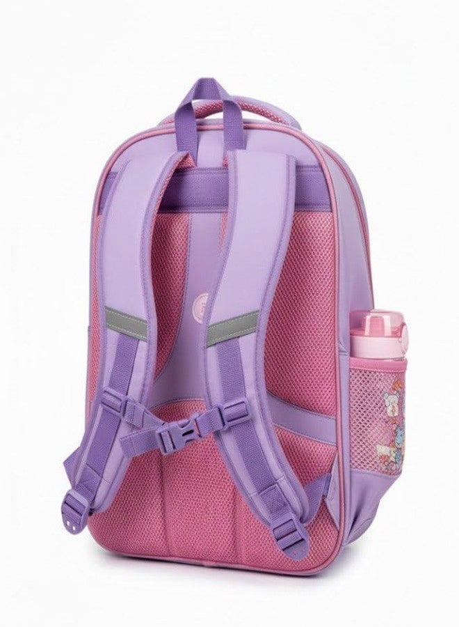 CARAXIS School Bags for Unisex 2-12 Year Stylish Durable 3D Backpack Shoulder School Bags for Unisex Birthday Gift for children,School Bag Foldable Bag Waterproof (Casual Purple) - Image 2