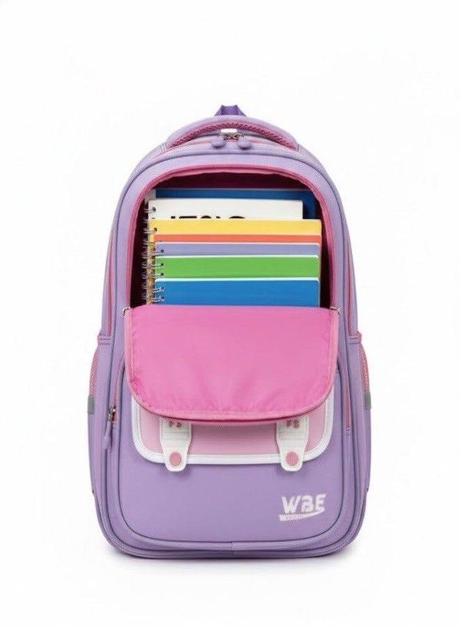 CARAXIS School Bags for Unisex 2-12 Year Stylish Durable 3D Backpack Shoulder School Bags for Unisex Birthday Gift for children,School Bag Foldable Bag Waterproof (Casual Purple) - Image 3