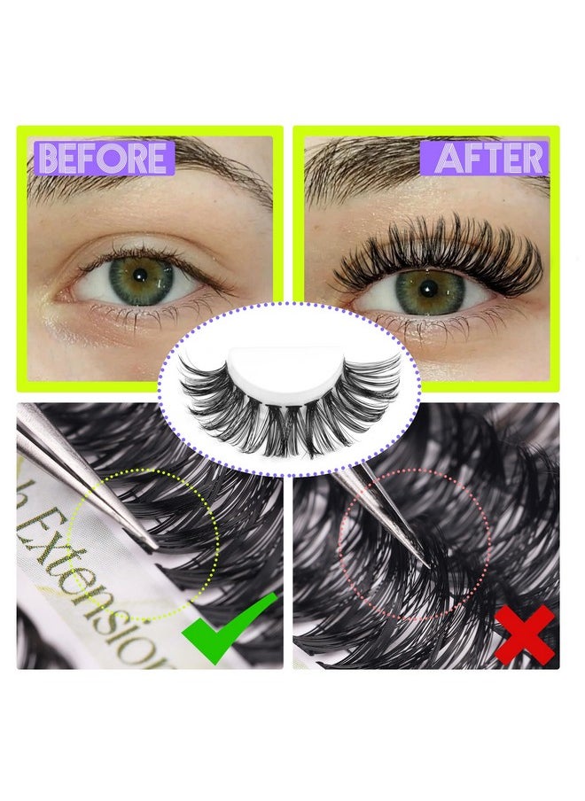 Alice - Lash Clusters Diy Lash Extensions 240Pcs 14-20Mm Individual Lashes Cluster Lashes Natural 40D D Curl Eyelash Extensions Faux Mink Individual Eyelashes - Image 1