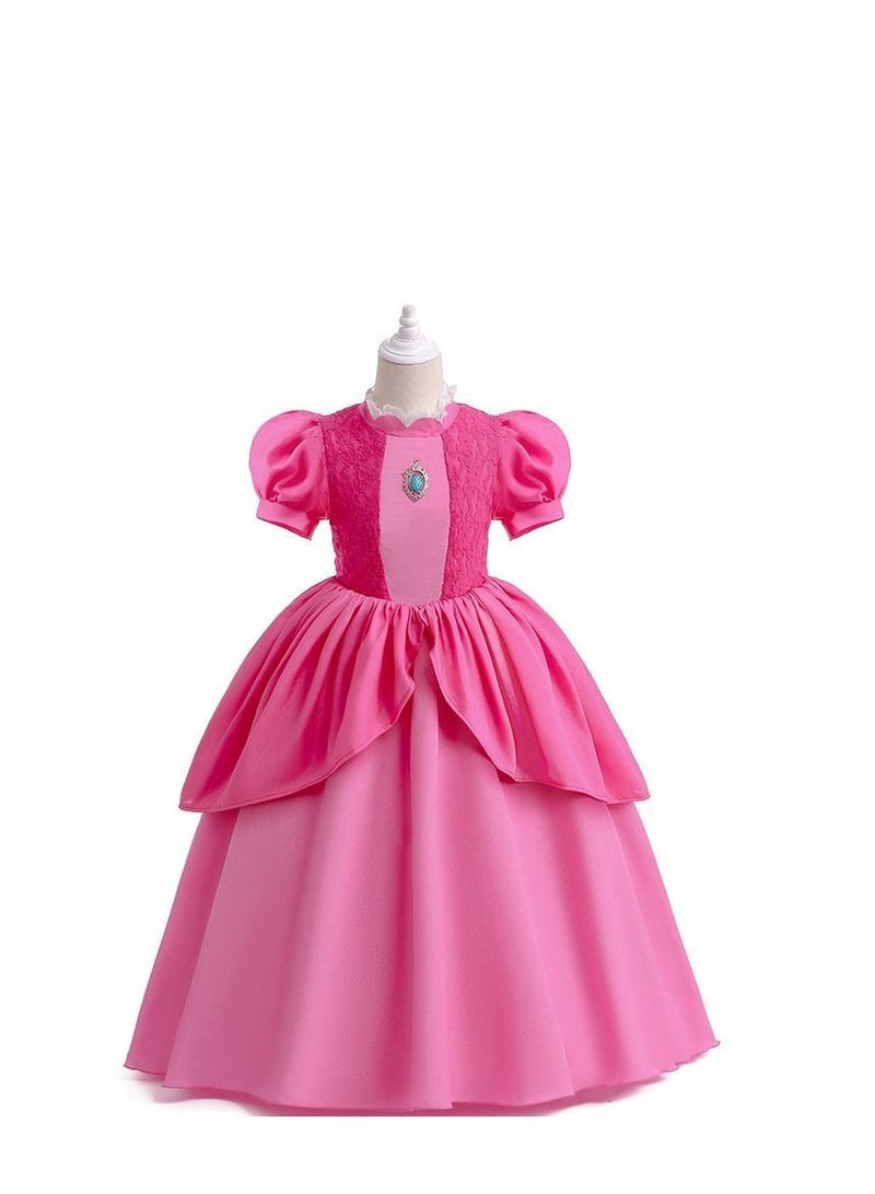 XiuWoo Girls Dress Costume For Kids Princess Up With Accessories Birthday Party Cosplay Outfits - Image 2
