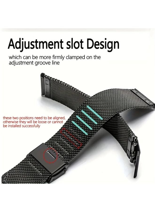 Stainless Steel Band And Screen Protector For Samsung Galaxy Watch 6 Classic 43mm Silvery - Image 5