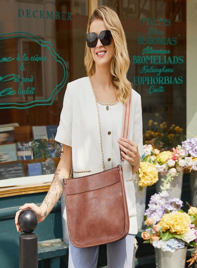 Caitina Crossbody Bag Women Vegan Leather Hobo Handbag Trendy Crossbody Shoulder Bag Purses For Women with 2 Adjustable Strap, A21-1 Xiaomaise, Retro - Image 2