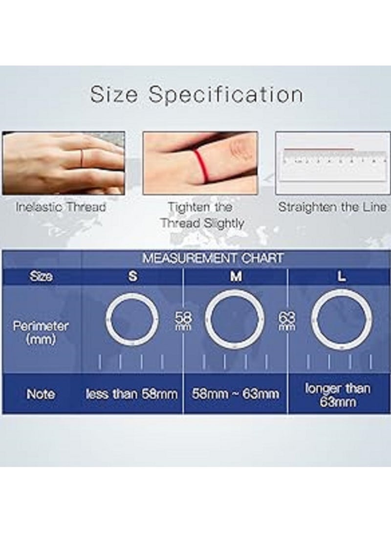 general Smart Ring R5 Newest Intelligent Wearable Device Build-in 6 RFID Cards 128GB Wireless Disk Sharing 2 Health Stones NFC Functions for iPhone Android Size: S (Perimeter longer than 58mm, Diameter 18mm) - Image 3