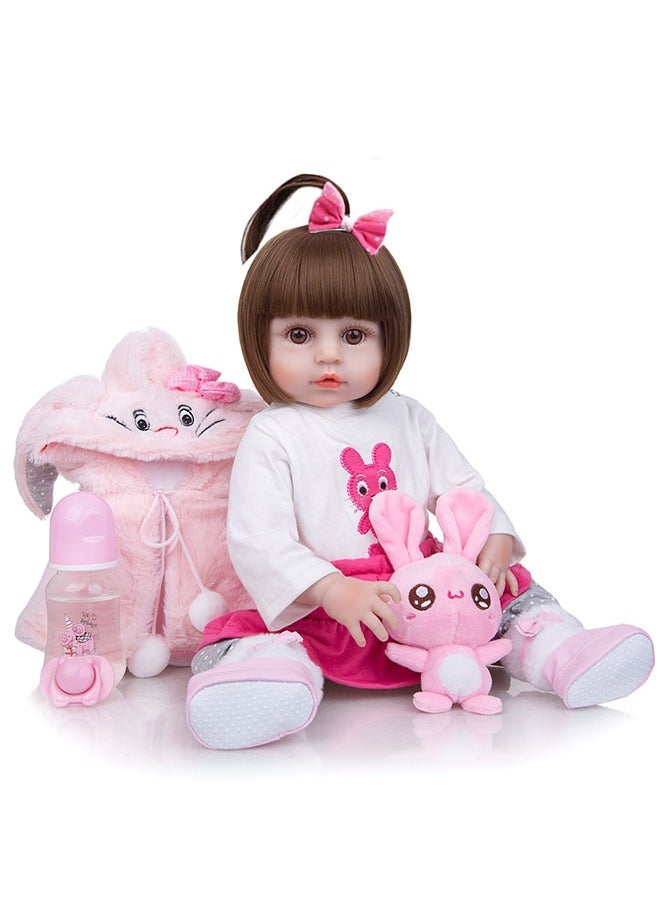 Arabest Rebirth Doll, Soft Body, 48cm Realistic Silicone Doll for Children 3 Years Old and Above  - Image 1