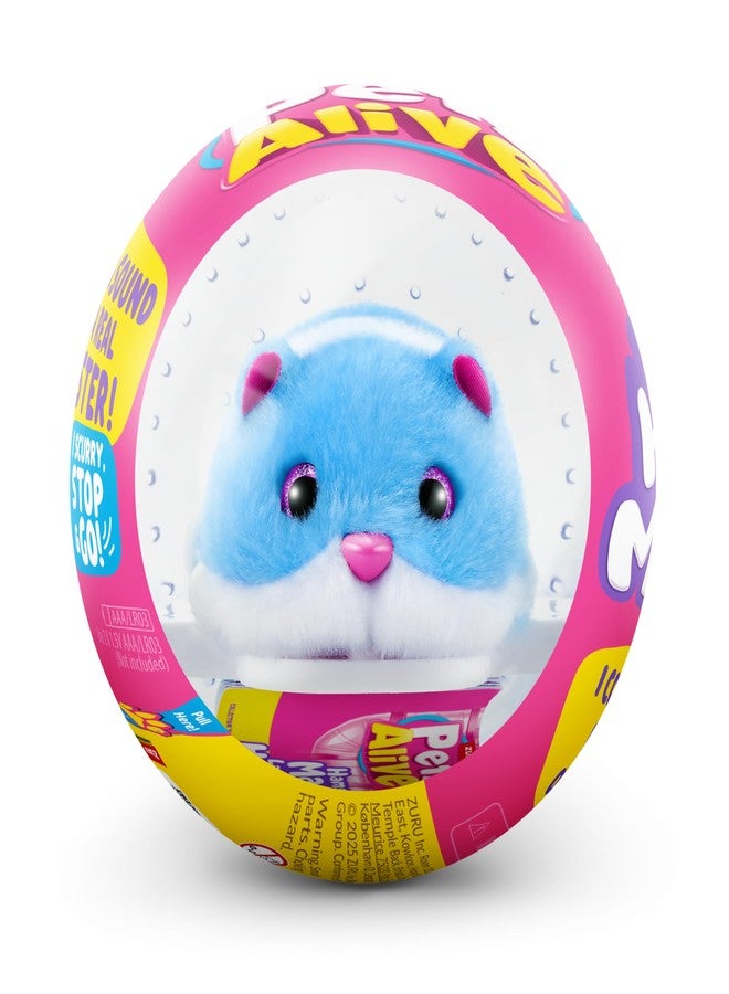 بيتس ألايف هامستر هامسترمانيا (أزرق) من زورو، حيوان أليف إلكتروني، أكثر من 20 صوتًا تفاعليًا، لعبة كرة هامستر للبنات والأطفال - Image 2