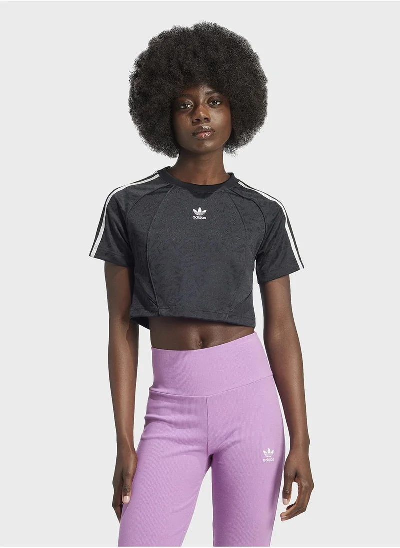 adidas توب جيرسي أسود أصلي للنساء