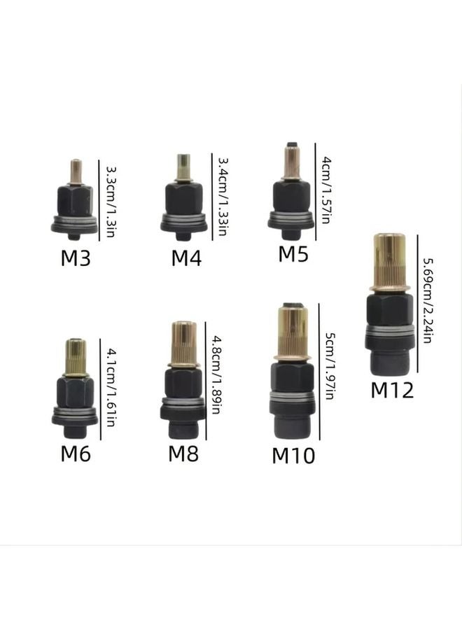 3 في 1 مجموعة أدوات تثبيت من الصلب الكربوني مع 30 برشام M5 M6 M8 موديل للاستخدام المنزلي والمهني - Image 3