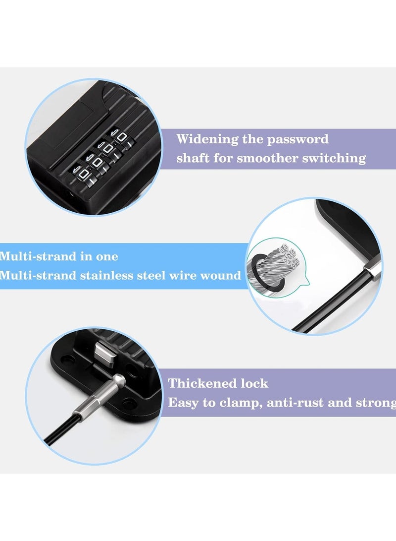 Bukela Fridge Lock, Upgraded Refrigerator Lock Combination, Freezer Lock for Upright Freezer, Cabinet Lock with Code for Child Safety, Refrigerator Lock for Kids, Black - Image 5