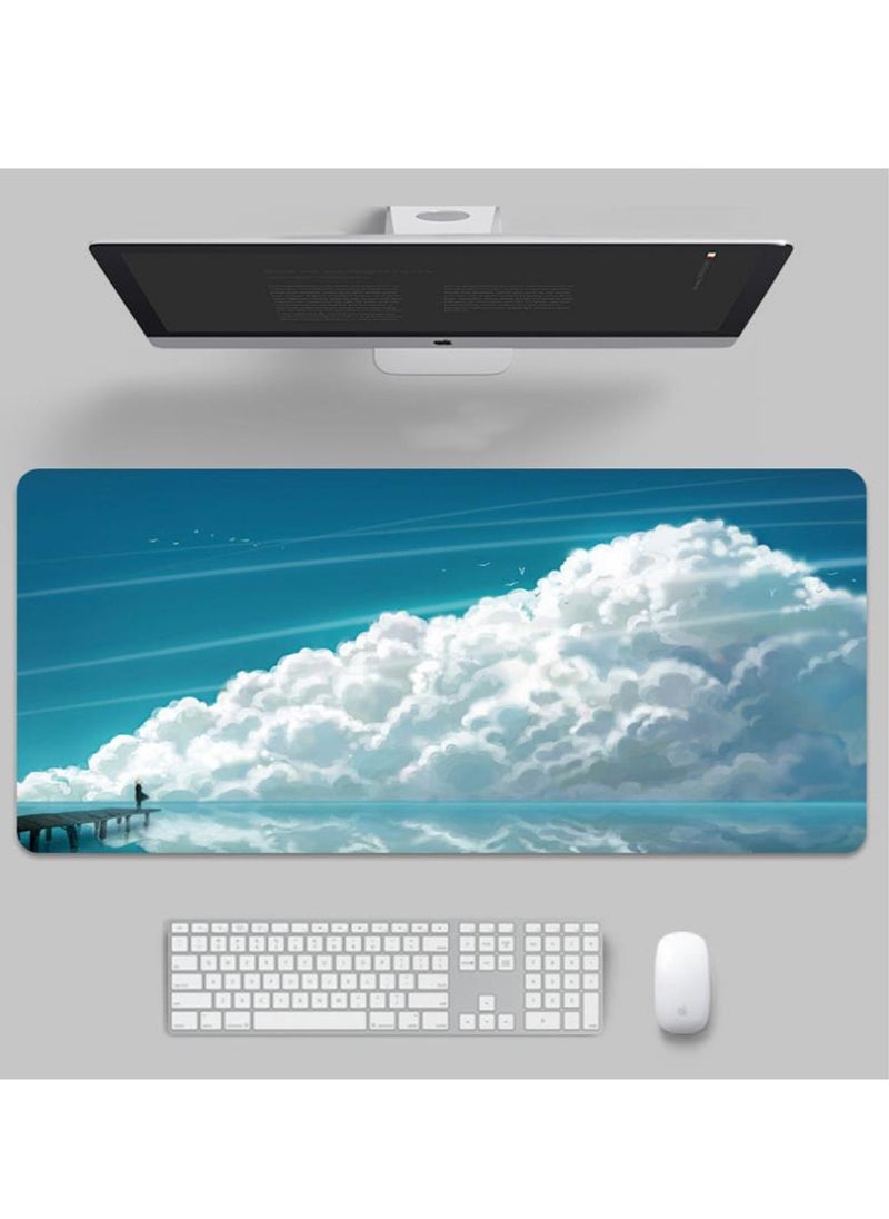 Arabest - Extended Large Gaming Mouse Pad,Non-Slip Water-Resistant Rubber Cloth Computer Mouse Mat(80*30cm) - Image 1