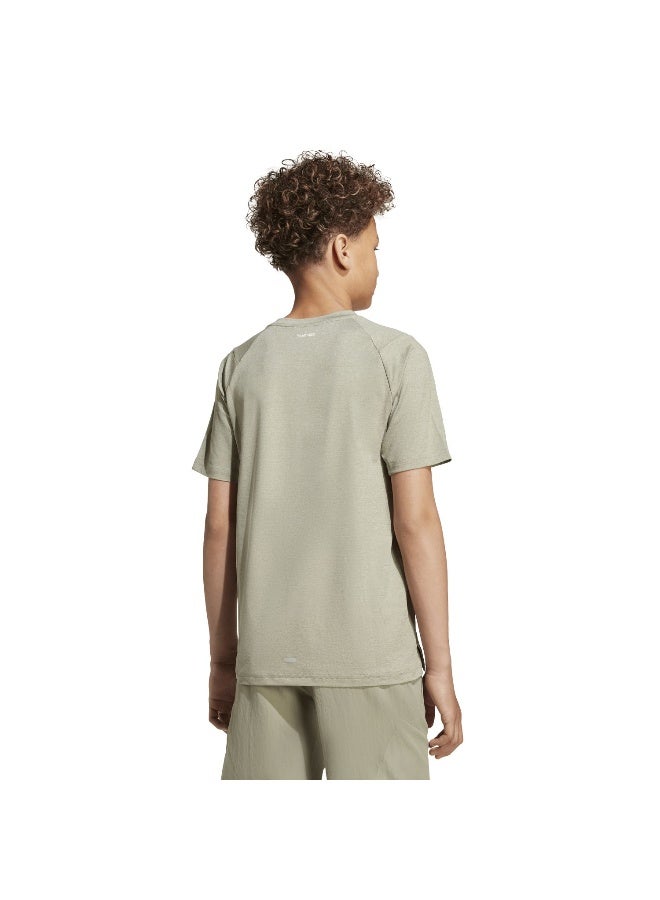 Adidas J Gt Pz Tee Grey Training T-Shirts For Junior 5-6Y - Image 3