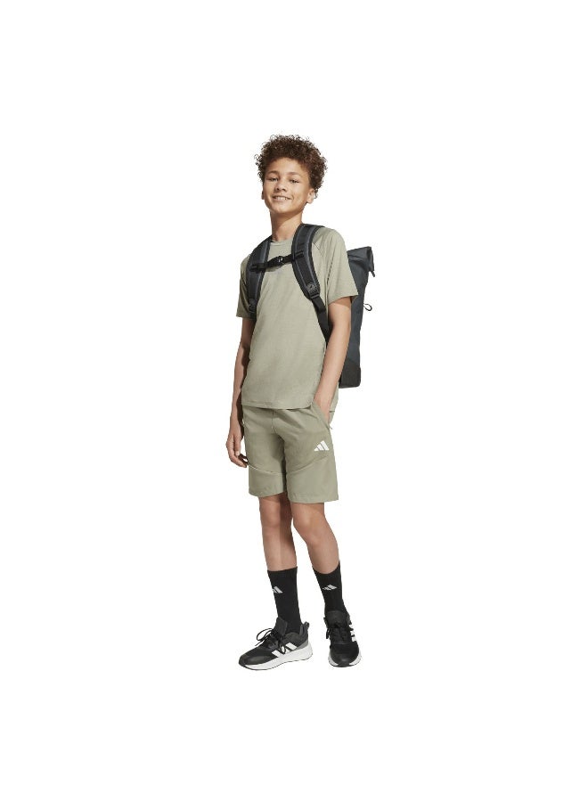 Adidas J Gt Pz Tee Grey Training T-Shirts For Junior 5-6Y - Image 4