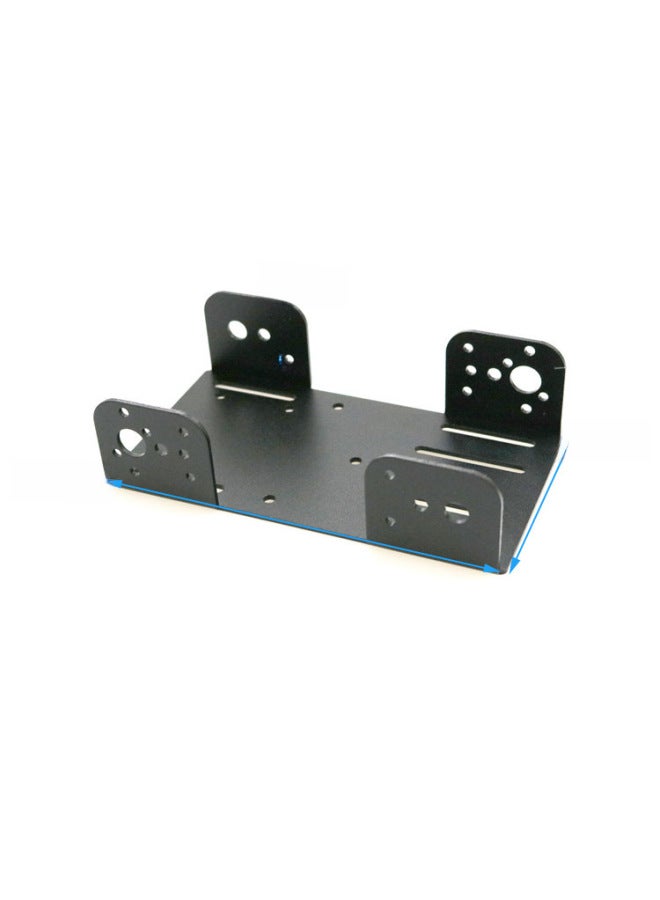 Smart Car Chassis Metal Panel Top Plate Bracket 135*75*35mm Compatible Arduino DIY Accessories-Color:Blue 