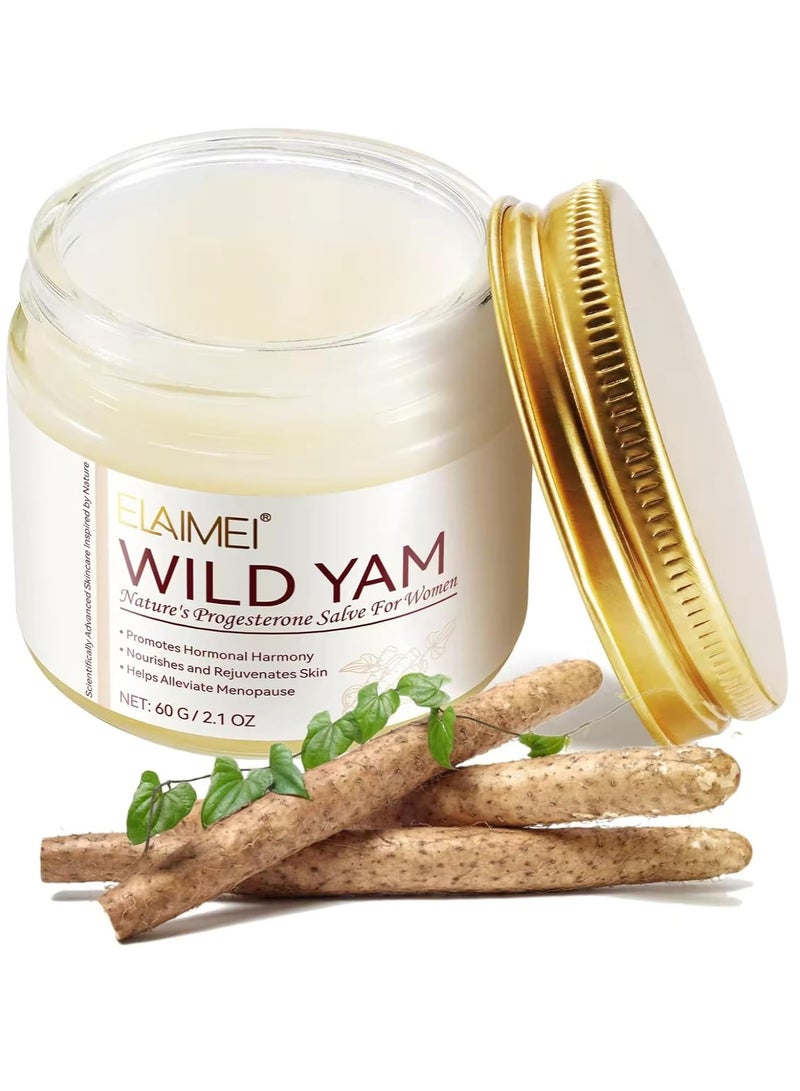 Elaimei 60g Wild Yam Cream Organic Wild Yam Cream Natural Skincare Products  - Image 1