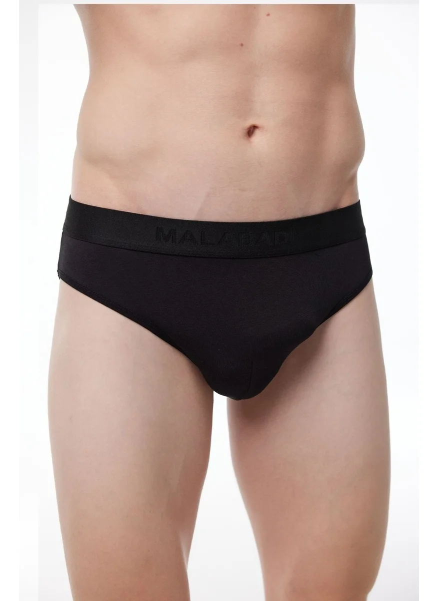 Malabadi Men's 2 Pack Black Modal Slip Panties 080 2M080