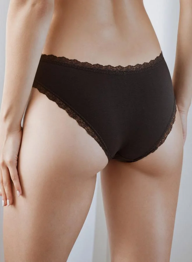 Splash FAV Bikini Briefs with Lace Trim