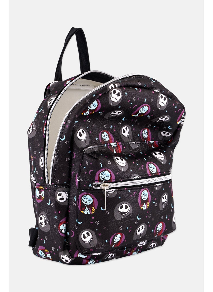 Disney - Kids Girl The Nightmare Before Christmas Mini Backpack 27 H x 24 L x 7 W cm, Black Combo - Image 1
