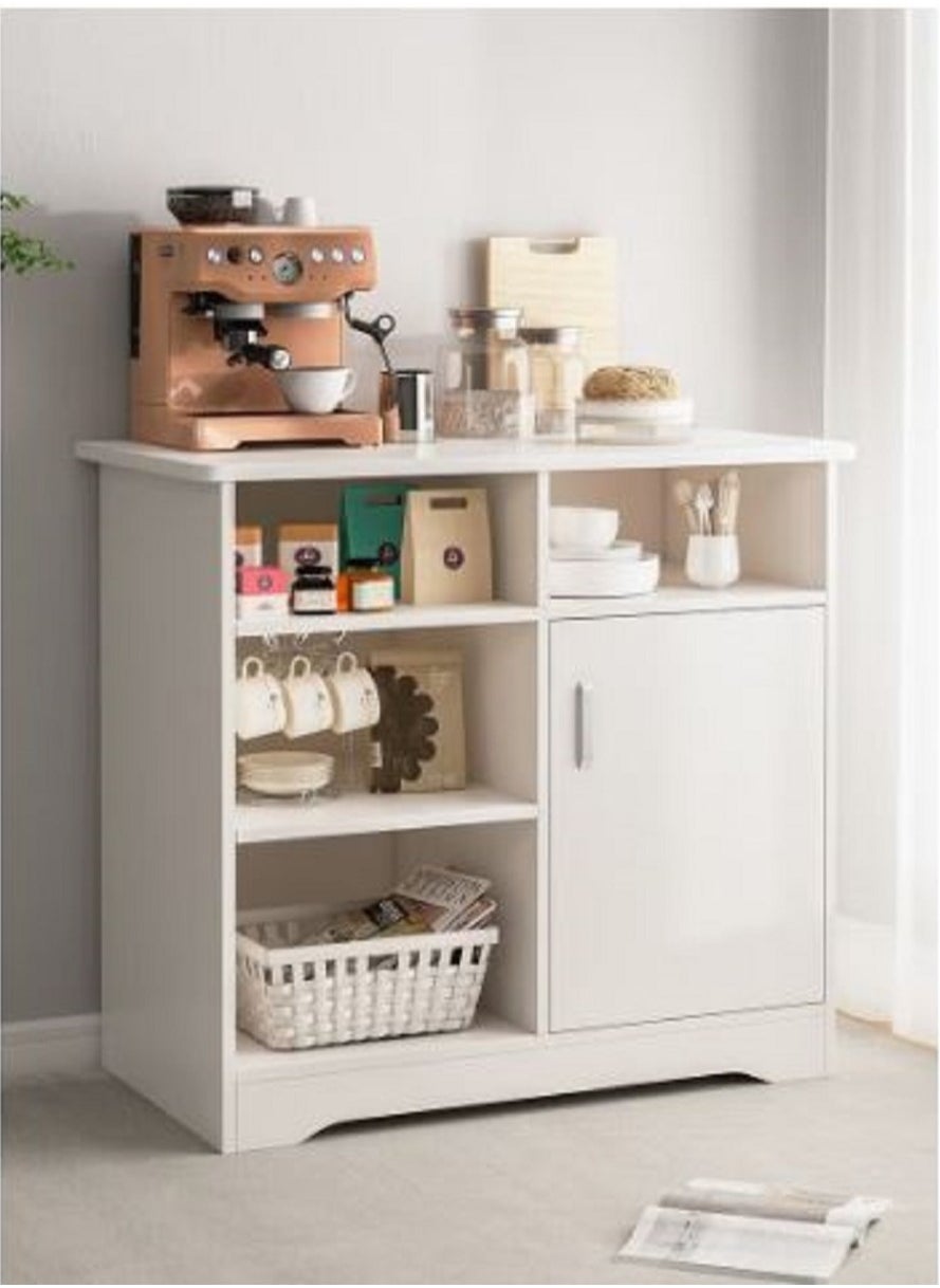 Coffee Corner MDF Coffee Cabinet With Large Storage Capacity For Living Room Or Office 