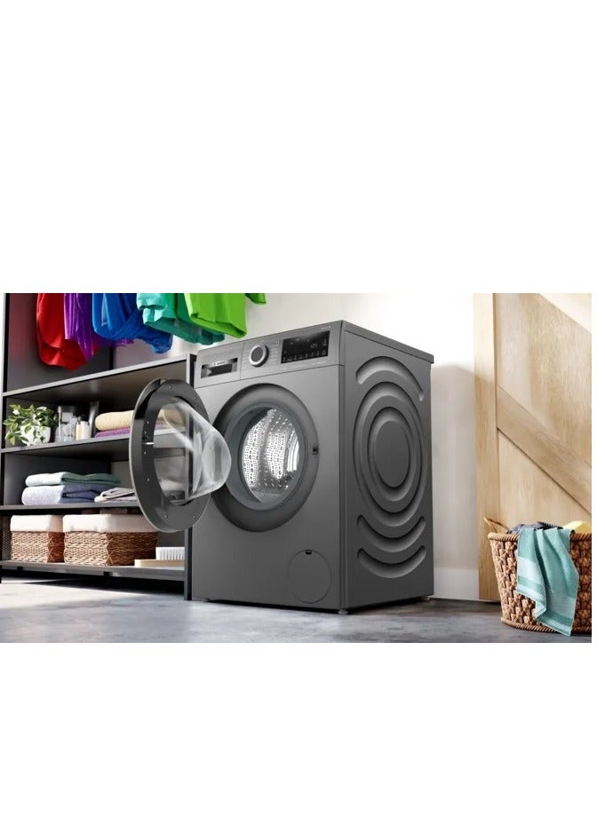 Bosch Washing machine 10 kg front loader 15 programmes 1400 rpm Series 4 Eco Silence Drive Colour Graphite WGA254ZREG WGA254ZREG Grey - Image 5