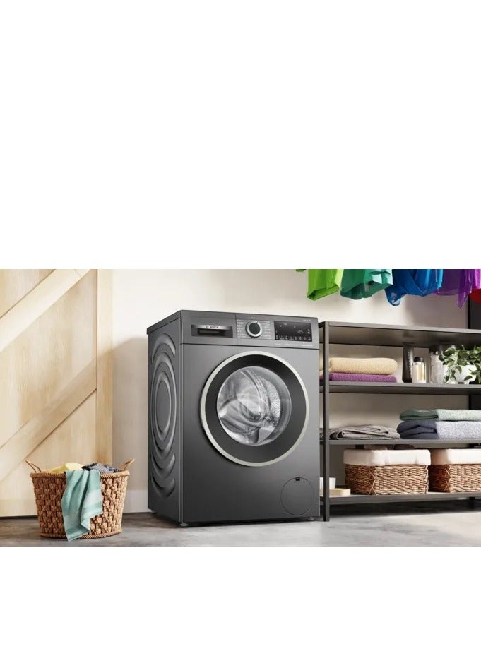 Bosch Washing machine 10 kg front loader 15 programmes 1400 rpm Series 4 Eco Silence Drive Colour Graphite WGA254ZREG WGA254ZREG Grey - Image 3