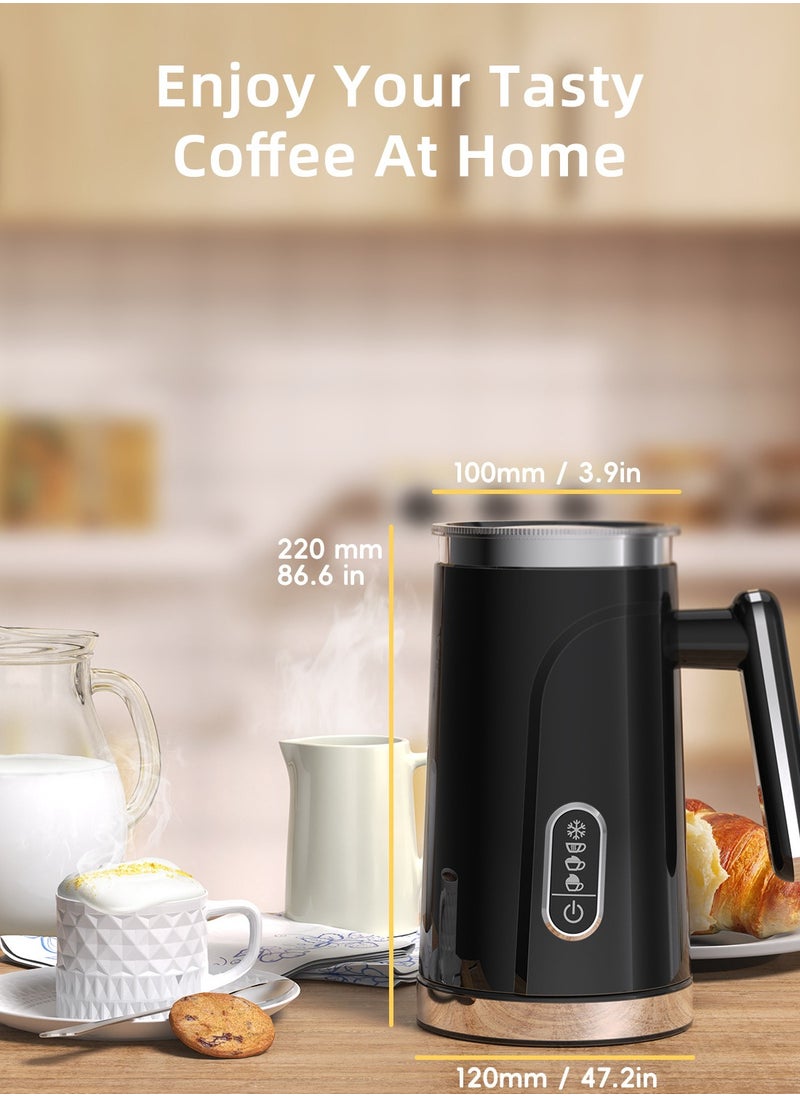 Joshberg Milk Frother and Steamer, 4-in1 Coffee Frother, Automatic Hot and Cold Foam Maker and Milk Warmer Frother for Latte, Cappuccinos, Macchiato,Black  - Image 3