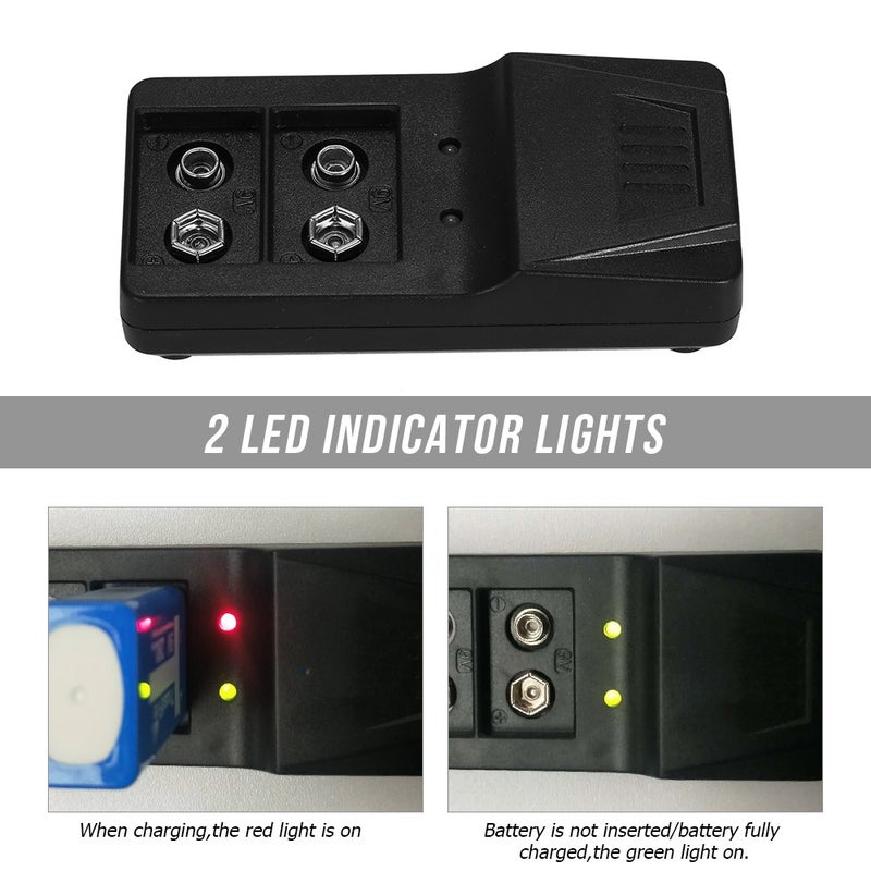Universal Lithium Battery Charging Rechargeable Micro USB Charging Interface for 9V Rechargeable Lithium Battery - Image 2