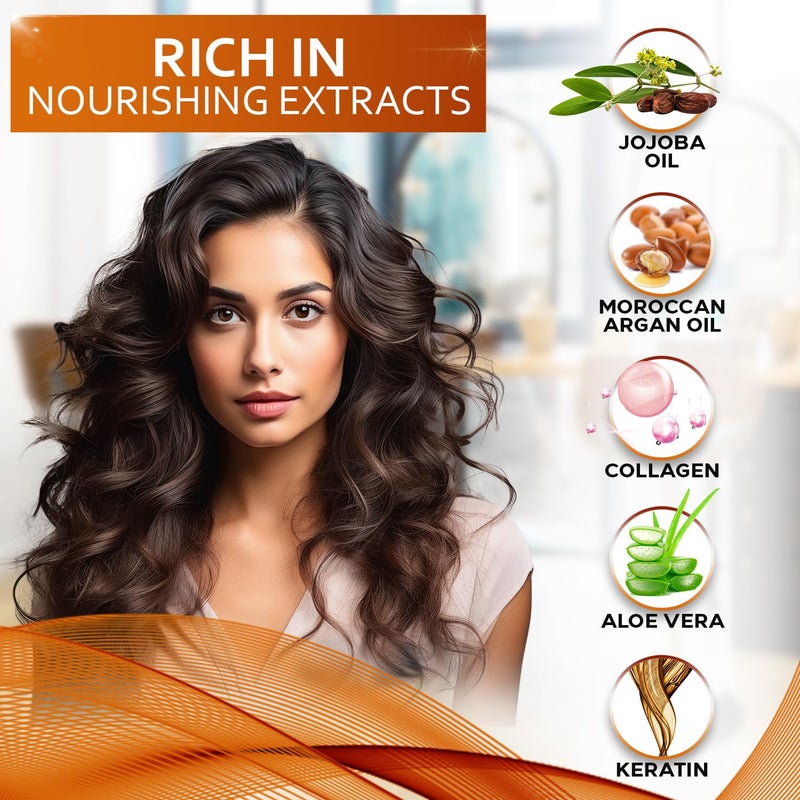 BELLISSO Moroccan Argan Oil Shampoo and Conditioner Set - Sulfate Free with No Parabens - Botanicals for Women and Men - Professional Moisturizing, Anti Frizz, Hydrating Solution for Dry, Wavy and Curly Hair - Image 3
