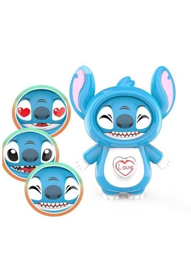 STITCH Face-Changing Expression Doll Keychain, Stitch Character Design, Stress Relief Toy  - Image 2