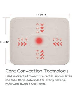 Premify Pizza Stone Set For Oven And Grill, Large 15 X 12 Inches Square Ceramic Pizza Grilling Stone Oven Baking Stone With Serving Rack  - Image 4