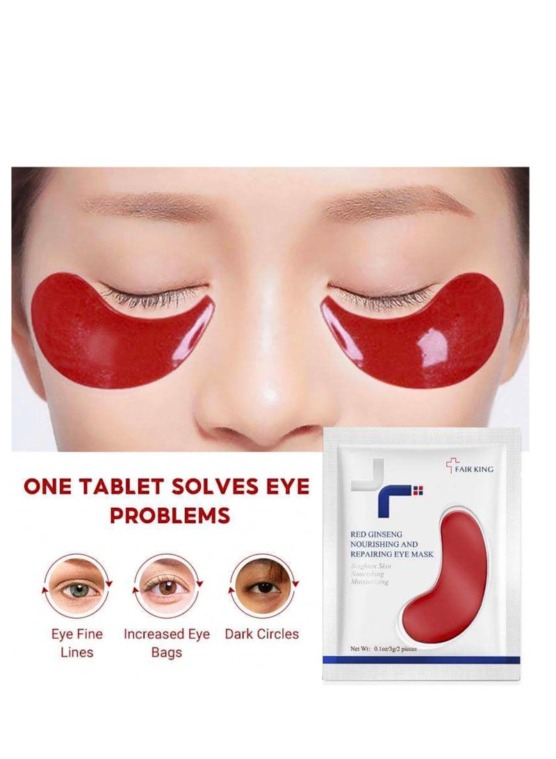 Fair King Eye Patches, Red Ginseng Eye Masks for Puffy Eyes and Dark Circles, For Beauty and Personal Care, Dark Circles Treatment, Anti-Wrinkle Eye Masks, Moisturizing Eye Masks, Korean Skincare(10Pcs) - Image 4